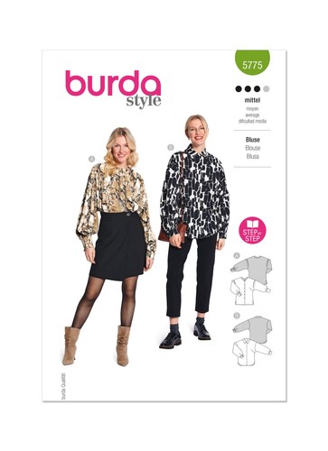 Burda b5775 patron couture - burda,