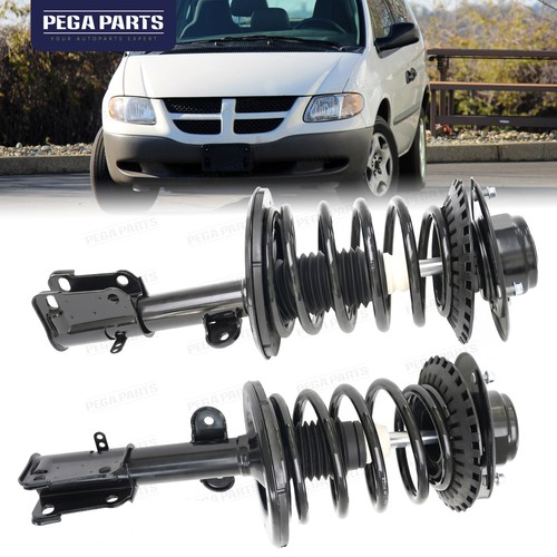 Pair fwd front struts - struts, coil