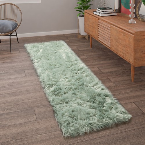 Tapis salon fausse fourrure - tapis, de