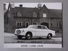 ROVER 3 LITRE COUPE P5 original 1960s UK Mkt Press or Publicity Photo