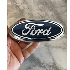 FOR FORD 145mm X 58mm BLUE SILVER BADGE FOCUS MK3 C-MAX GRAND C-MAX KA REAR BOOT