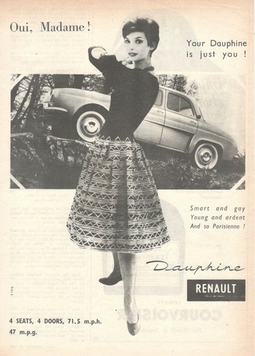 Auto renault dauphine 1958 - auto,