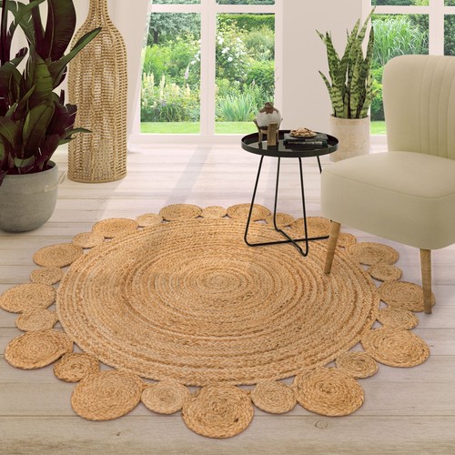 Salon tapis rond poils - poils, ras