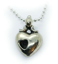 Heart in Heart Sterling Silver