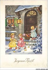 AV-BFP2-0983 - ANGEL - Merry Christmas - Angels, One Ringing at a Door