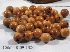 Perles bois d'olivier 10mm