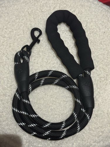 Laisse chien corde - , noir/blanc