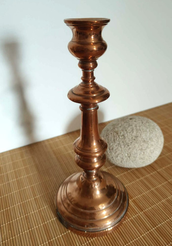 Ancien bougeoir chandelier - , en