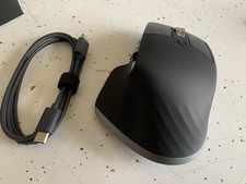 Logitech MX Master 3S Bluetooth Wireless Laser Mouse Black Tested No Dongle