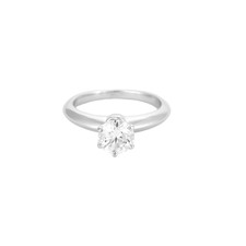 TIFFANY & CO - Platinum and Diamond Solitaire Ring