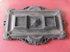 ++"540.6" OLD LARGE EBONITE INKWELL NAPOLEON III style