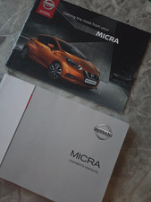 GENUINE NISSAN MICRA HANDBOOK / OWNERS MANUAL & BOOKLET 2017 2021