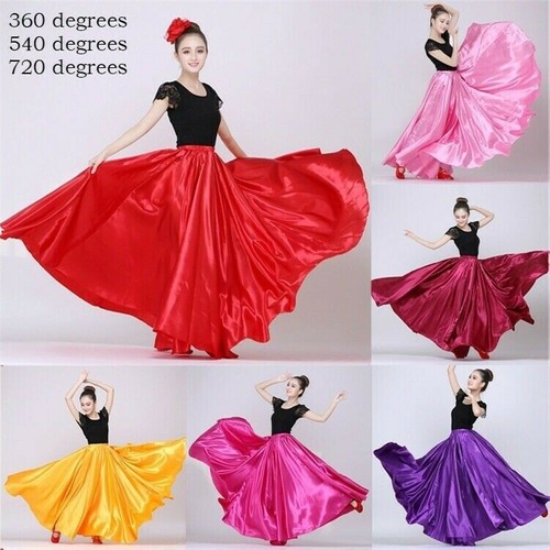 Jupe danse latin satin - jupe, de