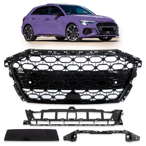 Calandre look rs3 pour audi - calandre,