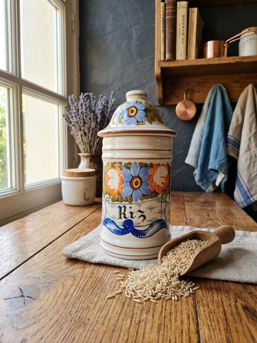 Pot riz ancien - pot,