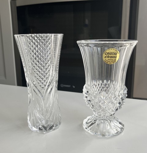 Lot petits vases cristal - lot,