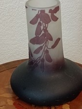 vase Givré emile galle Nancy Décor Glycines Art Nouveau 