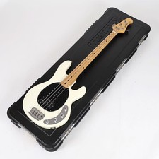 Used MUSIC MAN StingRay White M electric bass guitar, made in 2010