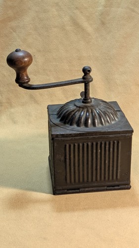 Antique metal wood manual - antique,