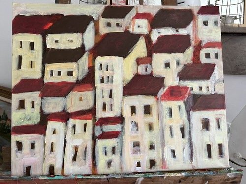 Tableau peinture acrylique - tableau, sur
