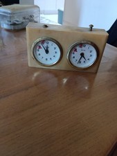 Old timer clock chess game germany BHB Bakelite