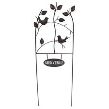 Treillage jardin fer Bienvenue 29x1x60cm