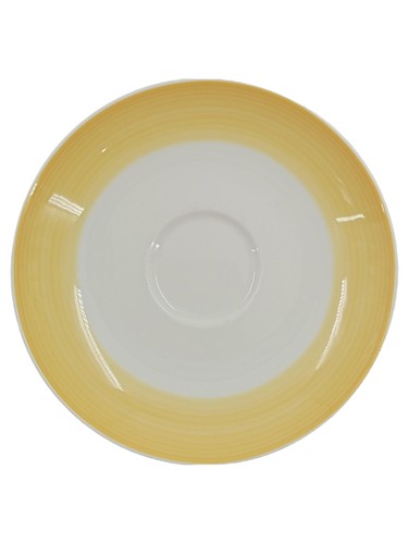 Villeroy boch soucoupe jaune - &,