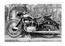 C194 Moto NSU Standard Max 250. Allemagne 1954. Photo argentique