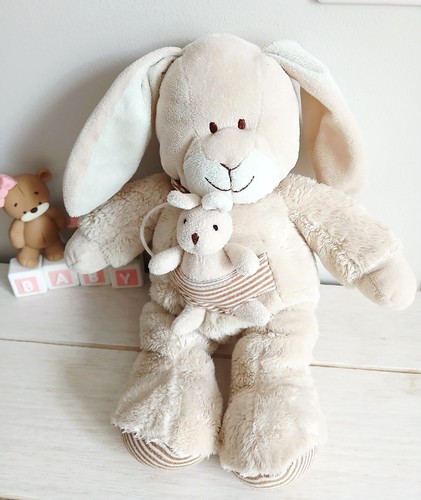 Nicotoy peluche doudou lapin - doudou,