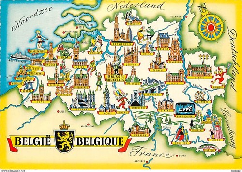 Carte postale belgique - belgique,
