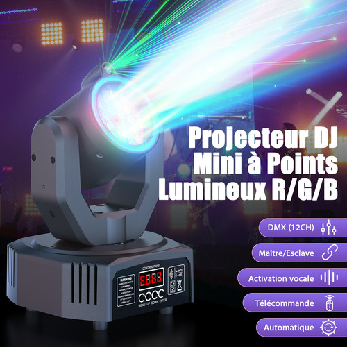 Mini laser tête mobile - , rgb