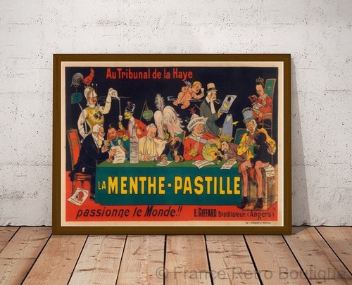 Poster affiche menthe - menthe, pastille