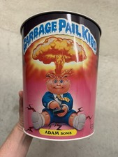 Garbage Pail Kids Vintage Placo Metal Trash Can - 1985 Adam Bomb OS1 GPK