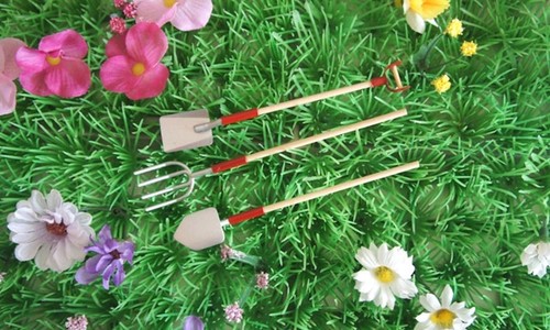 Rouge fairy jardin outils - jardin,