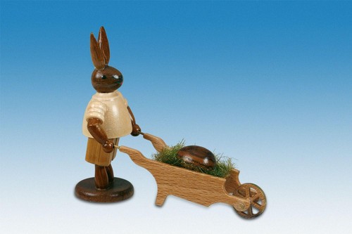 Lapin pâques avec brouette - de,