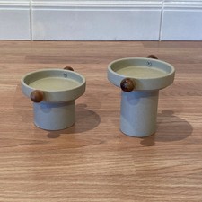 DUO DE BOUGEOIRS CÉRAMIQUE ET