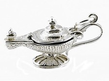 STERLING SILVER OPENING ALADIN'S LAMP CHARM  
