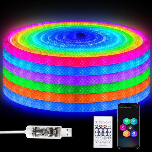 Ruban led rgb usb neon - 5m, rgb,