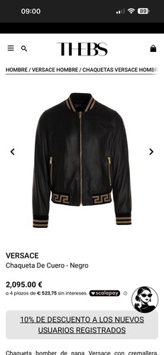 Versace leather jacket - jacket,