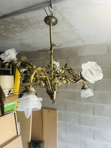 Superbe grand lustre métal - superbe,