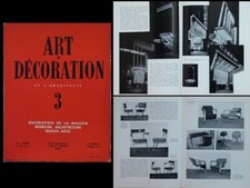 ART ET DECORATION n°3 1937 STYLCLAIR, BREUER, AALTO, CHRISTIAND BERARD, GORSKA