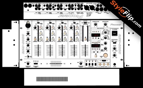 Pioneer djm 3000 skin white - pioneer,
