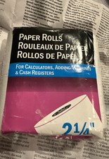 NCR CALCULATOR PAPER ROLLS PACK OF 4, 2 1/4" x 130', NEW!
