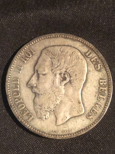 Francs argent belges - 5, leopold