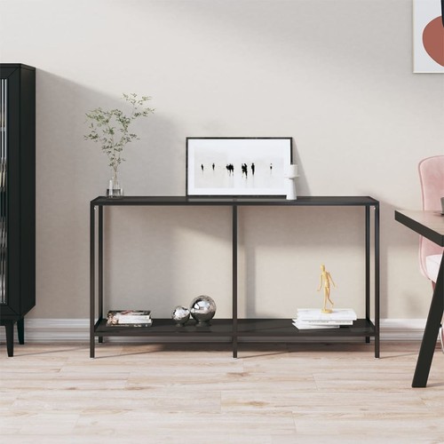 Table console noir 140x35x75 - console, 140x35x75,5