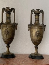 Rare paire de vases amphore en