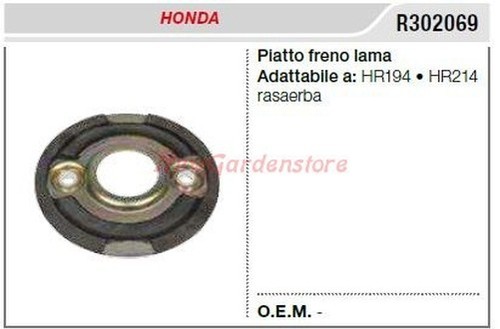 Plaque frein lame honda - plaque, de