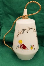 Ancienne Suspension en Opaline