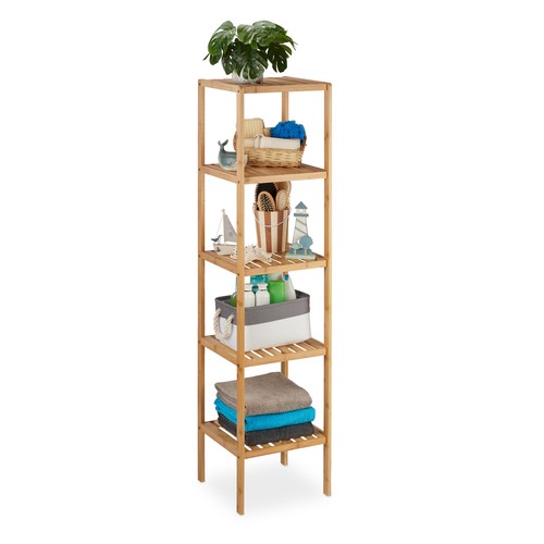 Etagère bain bambou 5 - etagère,