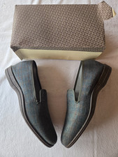 Chaussons/charentaises vintage vert bronze Jack La Vague taille 46 (pa)